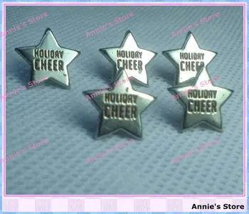 

Wholesale Scrapbooking star brads,Free Shipping,17mm,Holiday cheer,Leave a good childhood memories