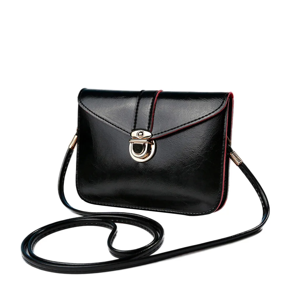 Винтажная модная сумка-кошелек, сумка из искусственной кожи, сумка-мессенджер на одно плечо, большая мини-сумка 10Jun 22 - Цвет: B