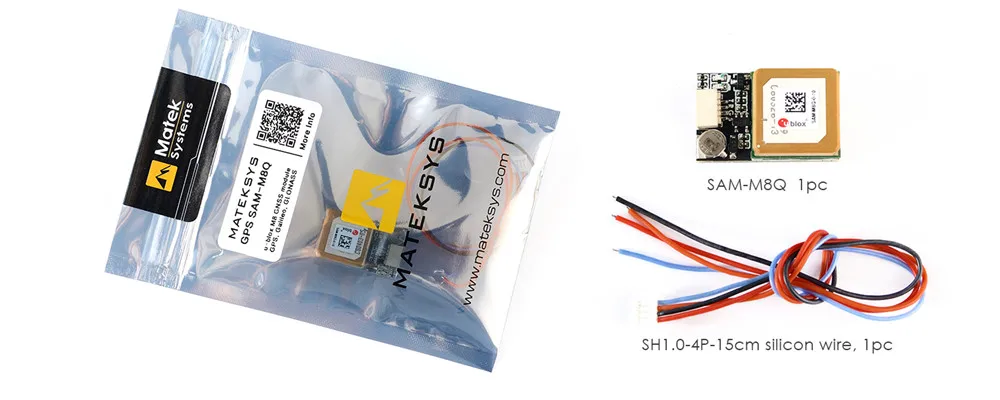 

Matek Systems Ublox SAM-M8Q GPS Module Support GLONASS Galileo QZSS SBAS for RC Drone FPV Racing RC Model Toys Parts