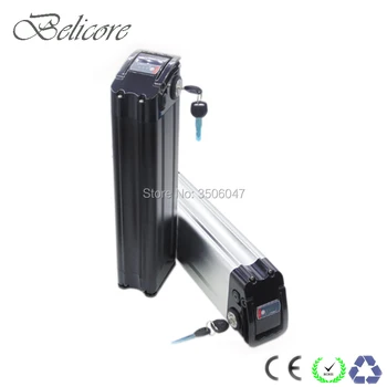 

Black color silver fish 10S4P 29PF/29E cells 36V 11.6ah lithium battery pack with BMS and 42V 2A charger