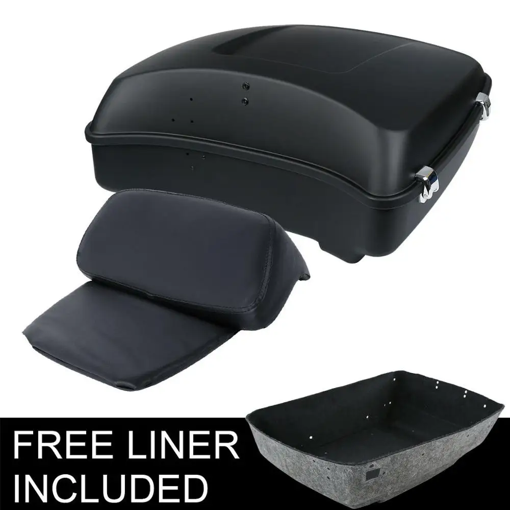 

Motorcycle Chopped Trunk Backrest Pad For Harley Touring Tour Pak Model Road Street Electra Glide 14-18 15