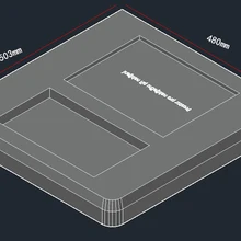 Водонепроницаемый ударопрочный жесткий Подгонянный пенопласт для вставки коробки, без жесткого пластикового корпуса