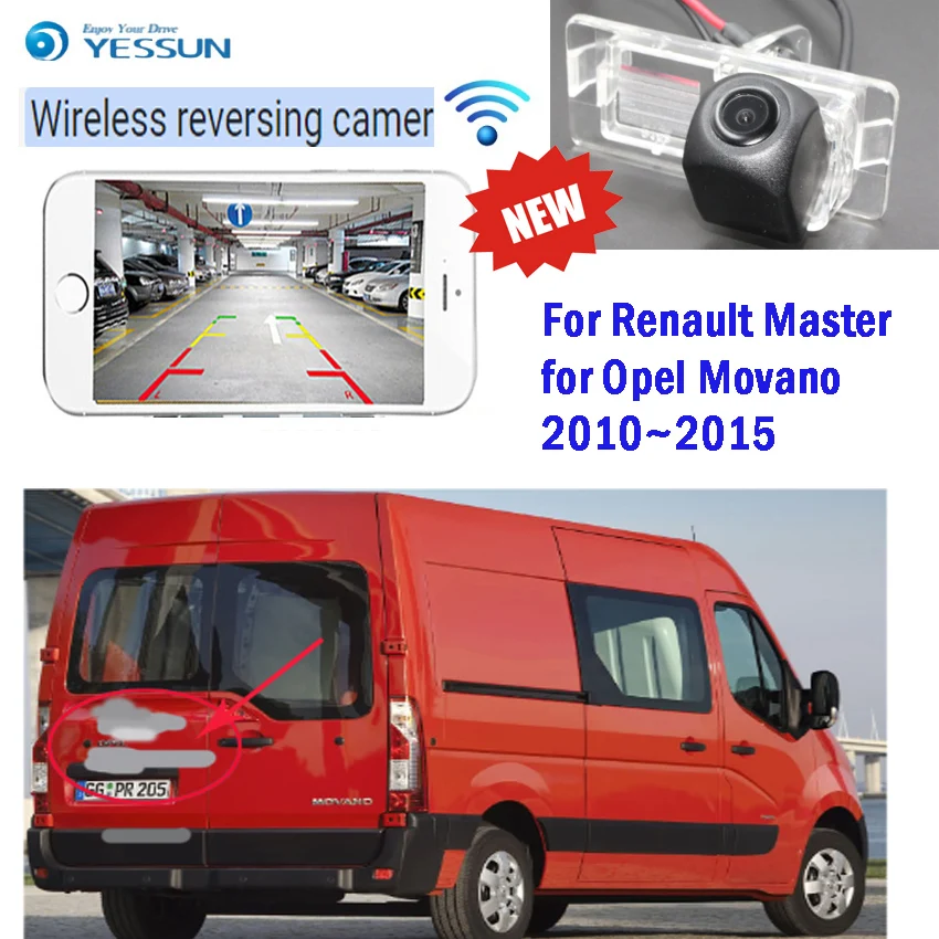 YESSUN Автомобильная HD беспроводная камера заднего вида для Renault Master Opel Movano 2010 ~ 2015 CCD