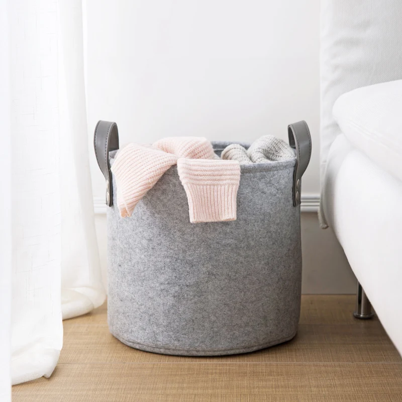 Felts handy dirty clothes storage basket bathroom laundry basket living