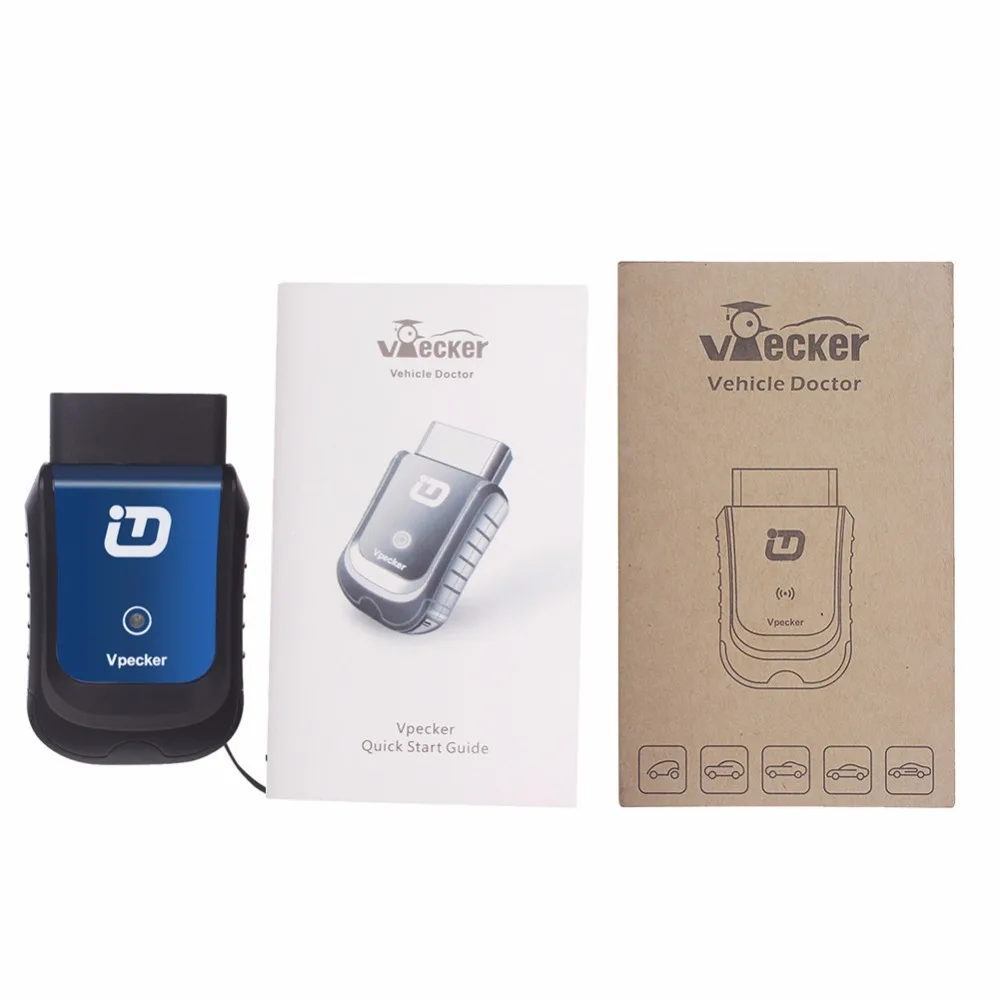 Автомобильный сканер Vpecker EasyDiag v8 5 Wifi/Bluetooth OBDII 16 контактный разъем полная система