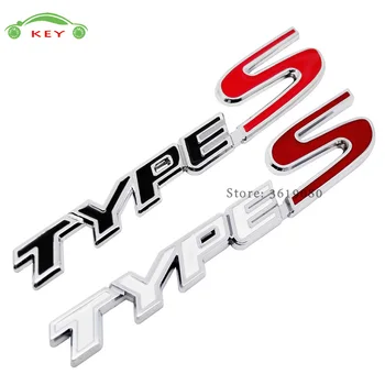 

Car Styling Car Sticker for TypeS Logo Auto Metal Decal Emblem Badge for Jaguar xf guitar x-type f-pace xe s-type XJ-S xj-6 xk8