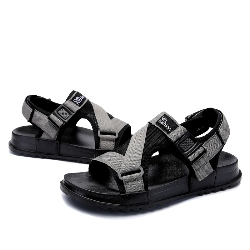Men's Summer Sandals Light Hook-loop Sandals For Male Canvas Casual Shoes Comfortable Footwear Zapatos big size 36-46 3085m
