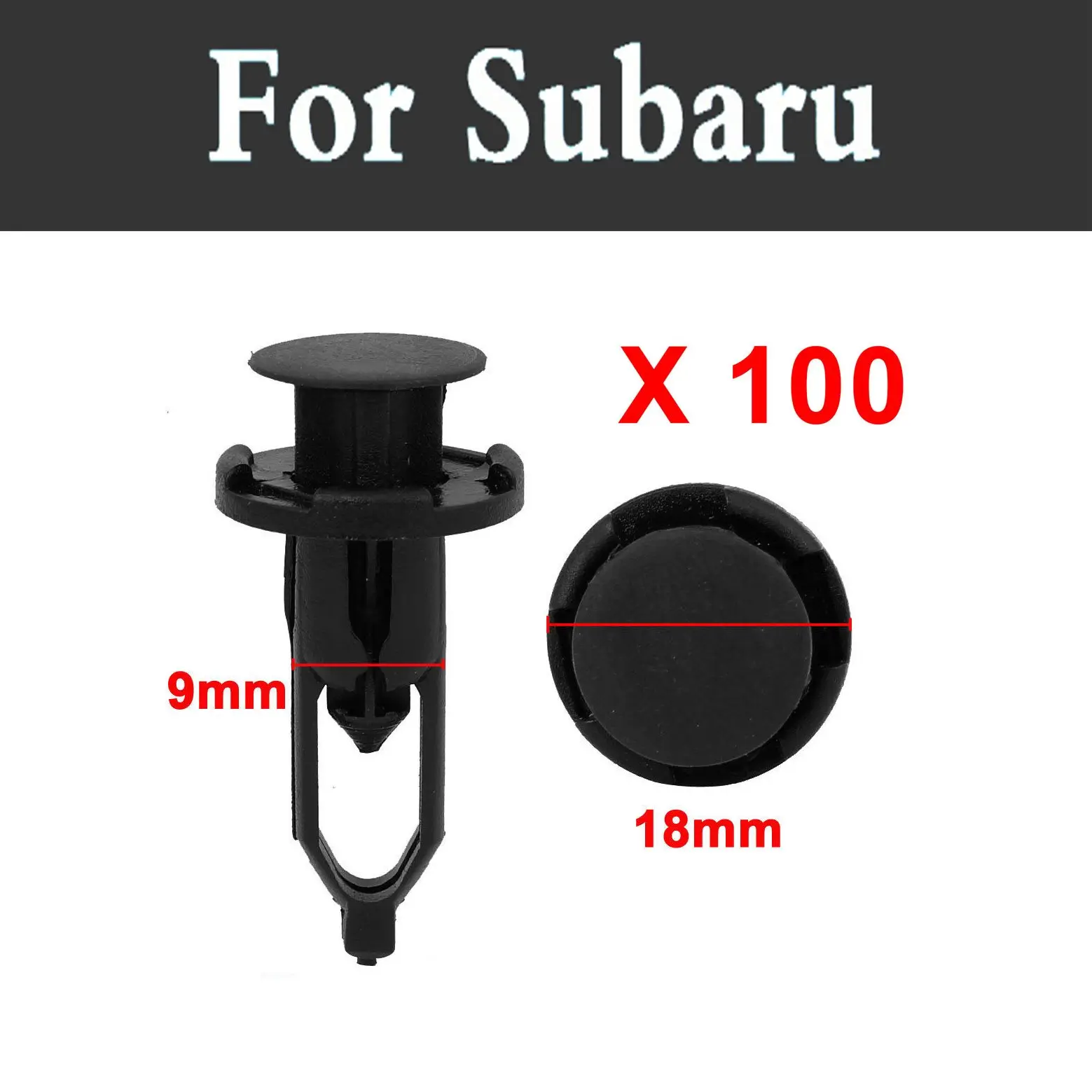 100Pcs Car Styling Auto Door Fender Repair Rivets Screw Clips Fastener