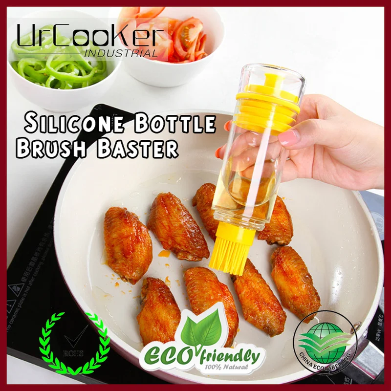 

Kitchen Tool Silicone Bottle Brush Baster Cooking Baking Pancake Kitchen Tool Honey Oil Dispenser