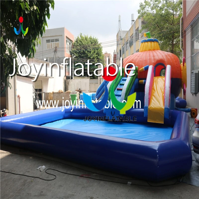 inflatable slide with swimming pool4_