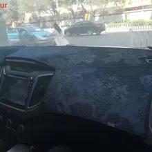 Для hyundai Creta Ix25- фланель Dashmats приборной панели крышки тире Pad коврик в машину аксессуары