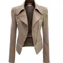 Новинка, весна-осень, женская мягкая куртка из искусственной кожи с эффектом потертости, мотоциклетная куртка из искусственной кожи, пальто с длинным рукавом, классная Верхняя одежда S-3xl