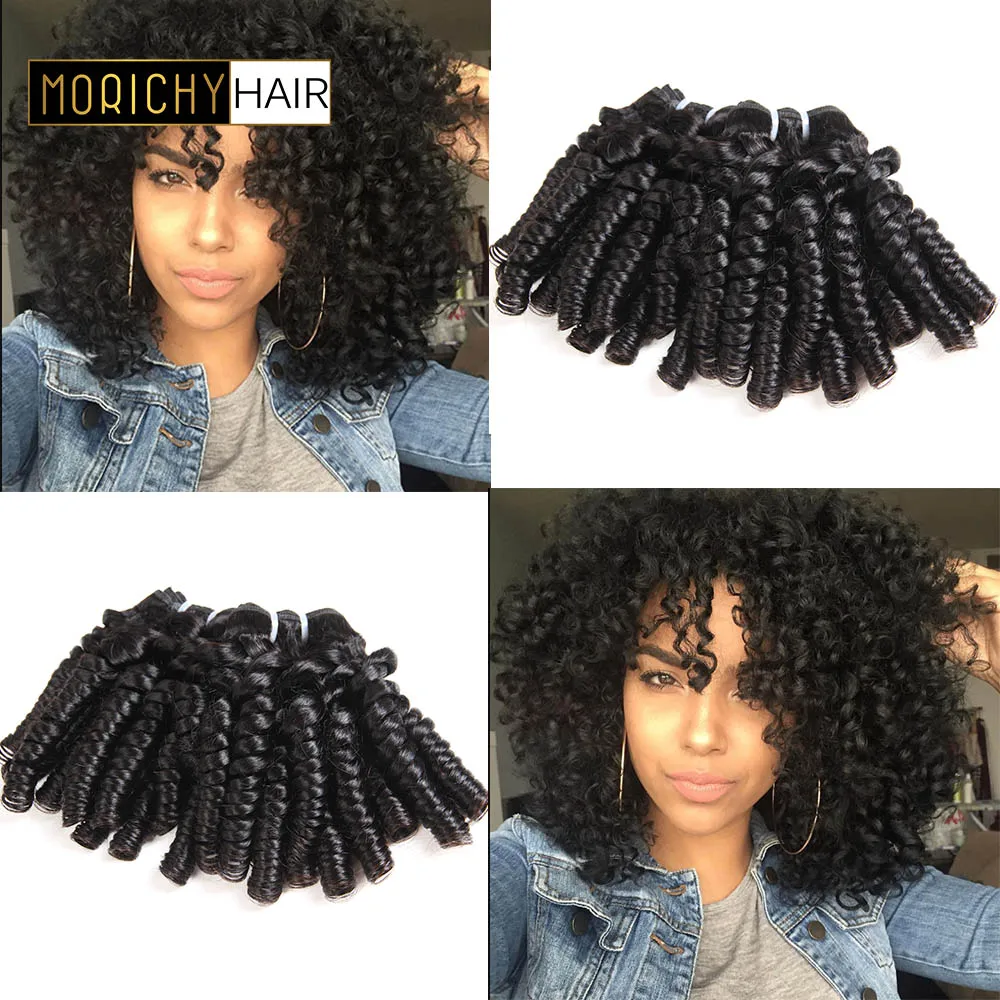 MORICHY Bouncy Culry Weave Bundles 50G/PCE Brazilian Hair Weave Bundles Romance Curls Remy Human Hair Extension Free Shipping MORICHY Bouncy Culry Weave Bundles 50G/PCE Brazilian Hair Weave Bundles Romance Curls Remy Human Hair Extension Free Shipping