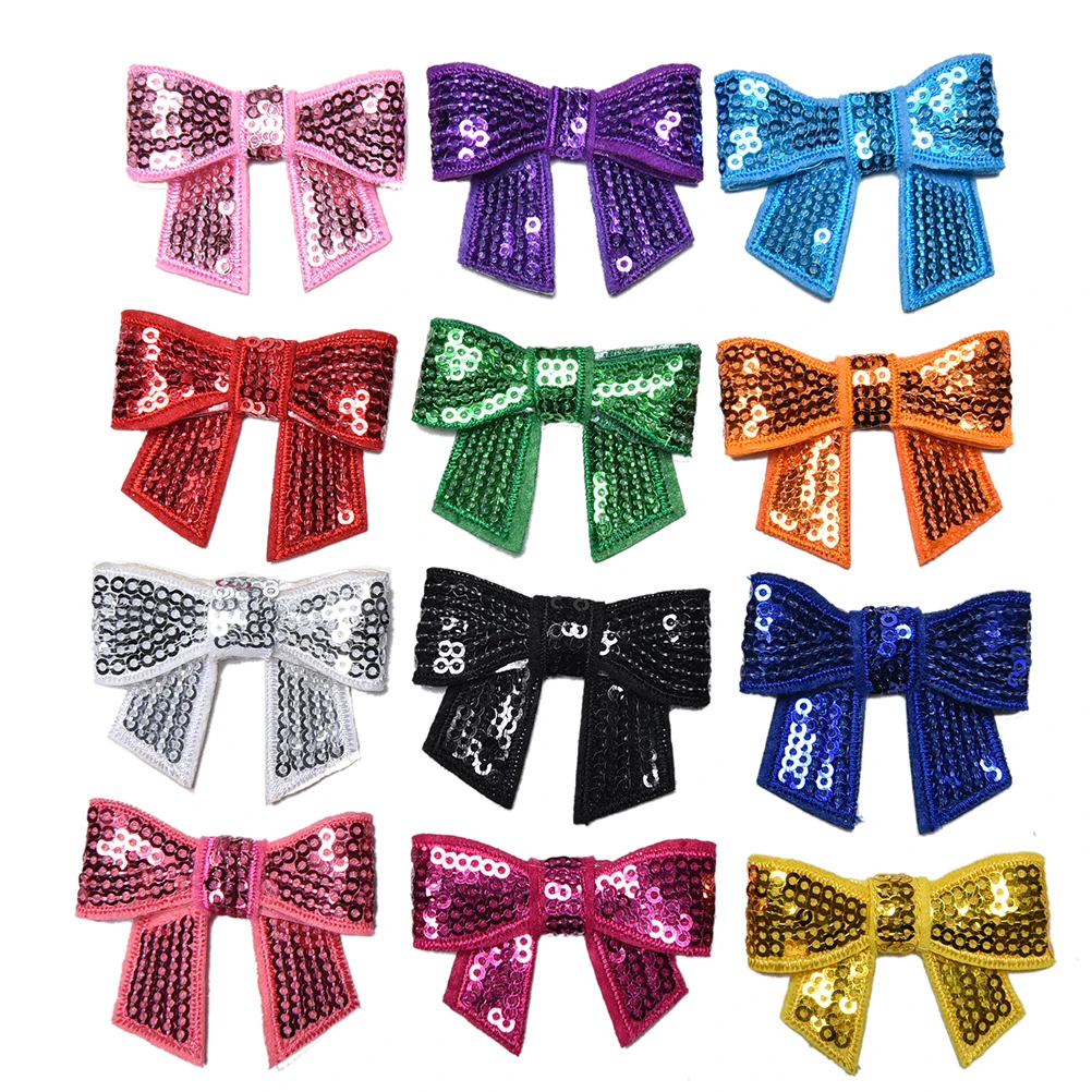 mini sequin bow
