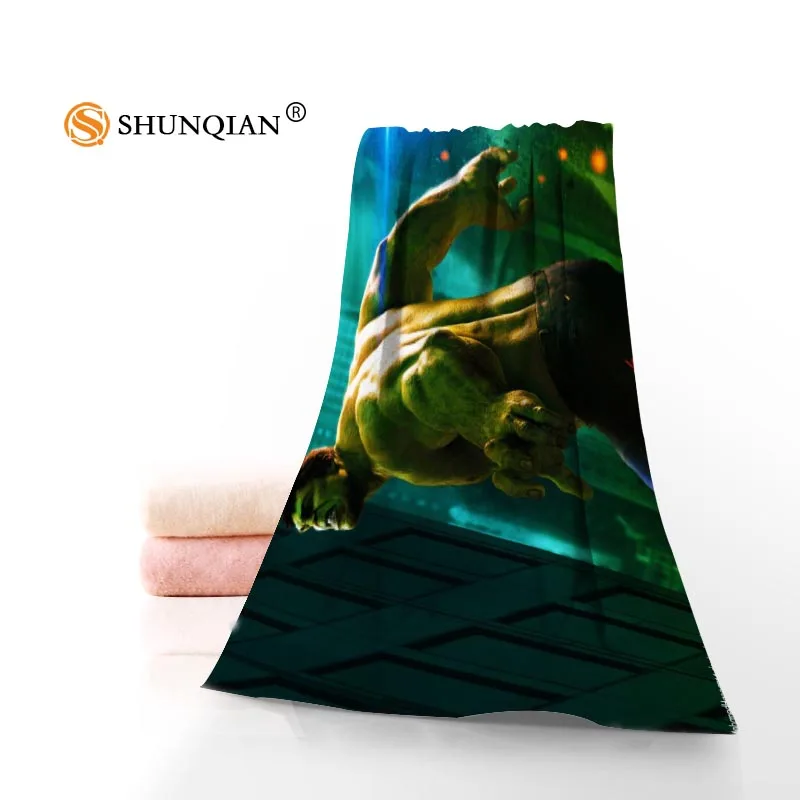 Пользовательский Халк Полотенца ситец уход за кожей лица/банные полотенца из микрофибры ткани для детей Для мужчин Для женщин душ Полотенца s - Цвет: Towel