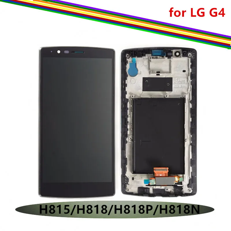 

Replacement Screen for LG G4 LCD Display + Digitizer Touch Assembly with Frame H810 H811 H815 VS986 LS991,Black