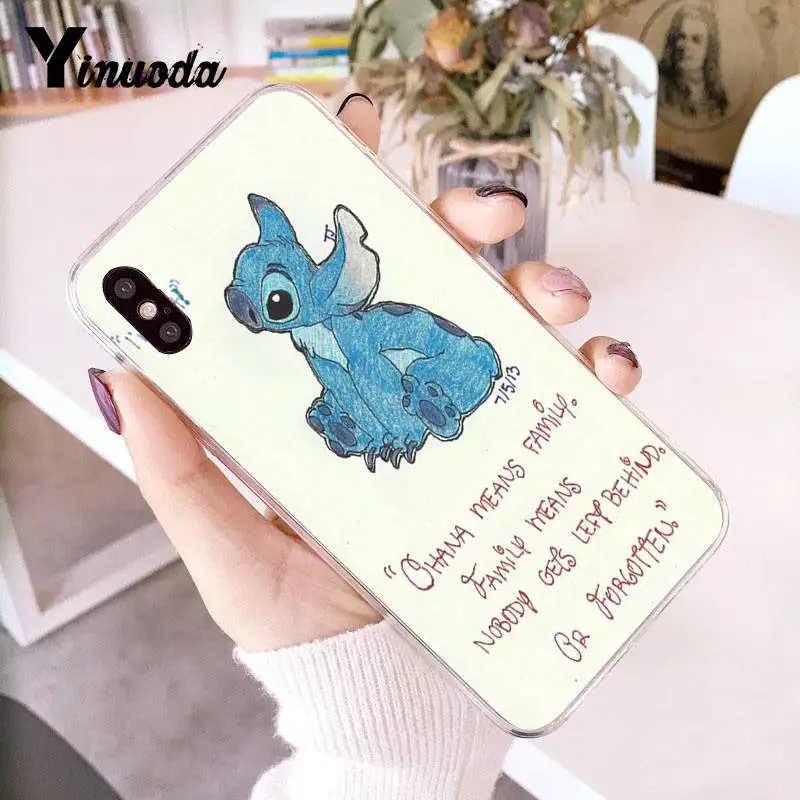 Yinuoda для iPhone 7 6 X Чехол Lilo Stitch Coque чехол для телефона для iPhone 8 7 6 6S Plus X 5 5S SE XR XS XSMAX - Цвет: 9