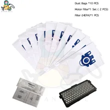 Sacos de pó da proteção do motor do filtro hepa para sacos aspirador pó miele 3d gn s5000 s8000 completo c2 c3 s5 s8 SF-50 peças reposição