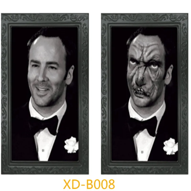 Хэллоуин бар дом с привидениями 3D Изменение лица художественная фоторамка реквизит для украшения сцены