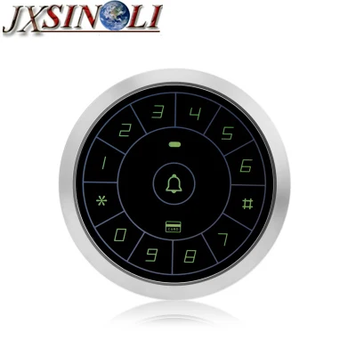 

New Stype Round Type Metal Case Waterproof 125KHz RFID + PIN Access Control Keypad with Touchable Keyboard