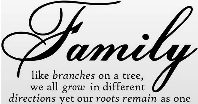 family like branches on a tree lettering wall sayings home art wall