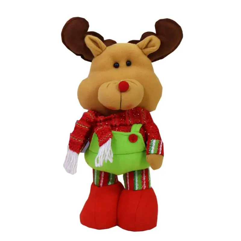 Рождество кулон эластичный Navidad игрушки куклы Xmas орнаментом дома Украшение стола аксессуары вечерние Фестиваль пользу - Цвет: Elk