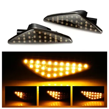 

2 pieces For BMW X5 E70 X6 E71 E72 X3 F25 Amber Led Emark Dynamic Side Marker Turn Signal Light Sequential Blinker Fender Light