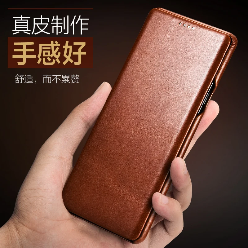 

Curved Edge Vintage Retro For Samsung GALAXY Note 9 Note9 Original icarer Brand Real Genuine Natural Cow skin Leather Cover Case