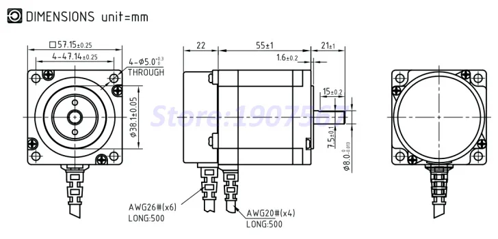 Lichuan Nema 23 замкнутый контур сервопривод LCDA357H безуходный 3-х фазный мотор сервопривода LC57H380 с 1000 линии кодер заменить Leadshine HBS57