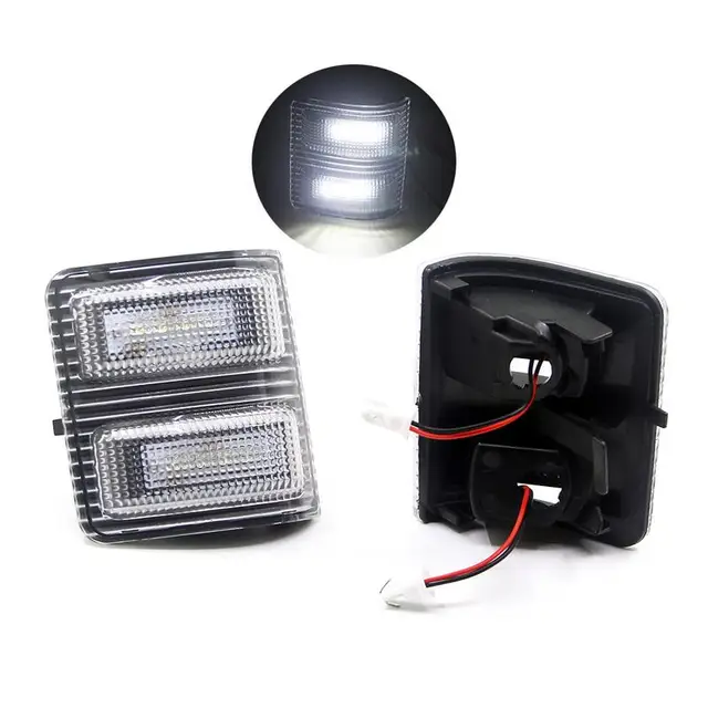 2PCS Smoked Lens Amber LED For Ford 2008 2016 F250 F350 F450 Side Mirror Marker Lights Rear View