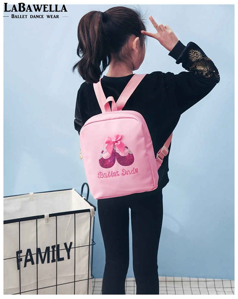 Черный Тренировочный водонепроницаемый рюкзак для балерины, детский розовый рюкзак для занятий балетом AS8666