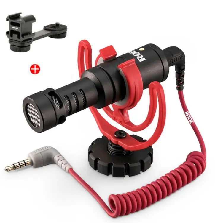 Rode with PT-03 Rode VideoMicro Запись микрофон интервью микрофон с Deadcat для Canon Nikon DSLR камера для iPhone Zhiyun Dji Feiyu - Цвет: Rode with PT-03