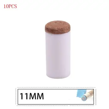 

10Pcs/set Cue Tips Billiard Replacement with Pool Cue Stick Ferrules Parts