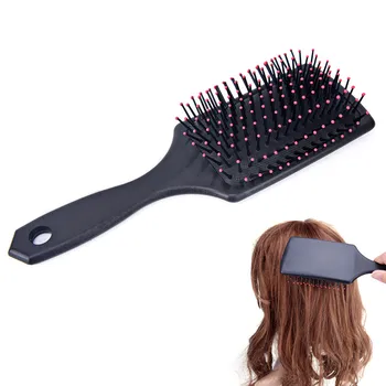

1pc Professional Healthy Paddle Cushion Head Massage Brush Hairbrush Comb Black Comb Scalp Hair Care