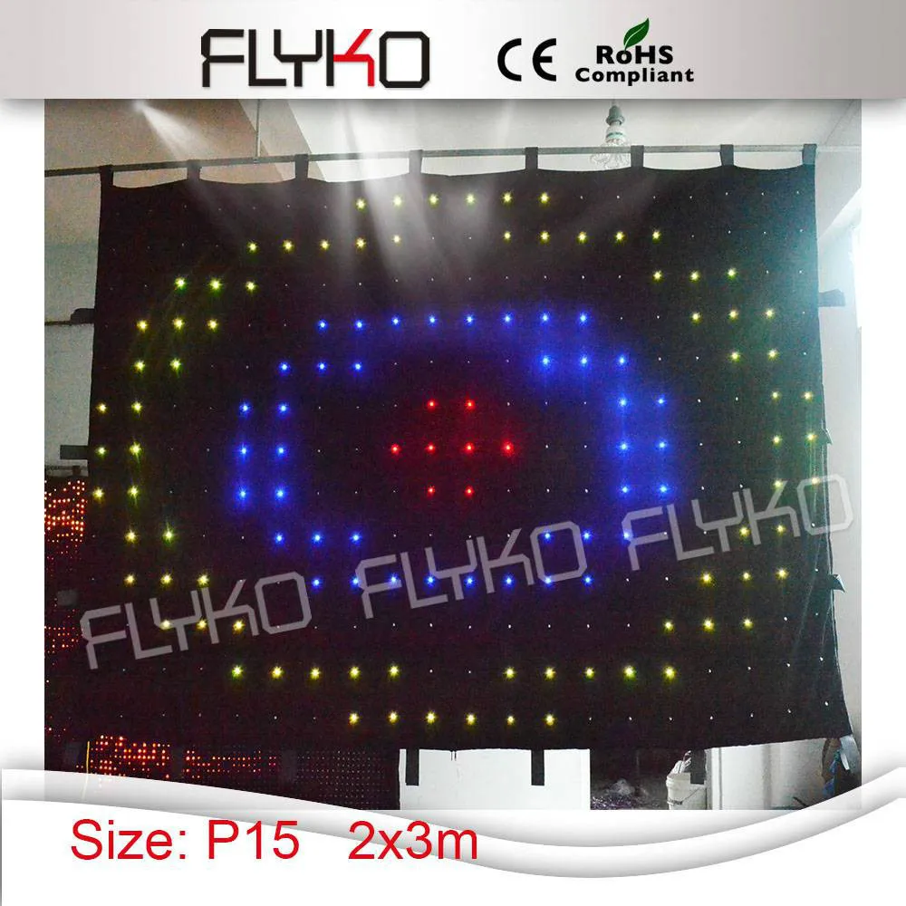 

Free shipping RGB full color led video cloth for concern decoration