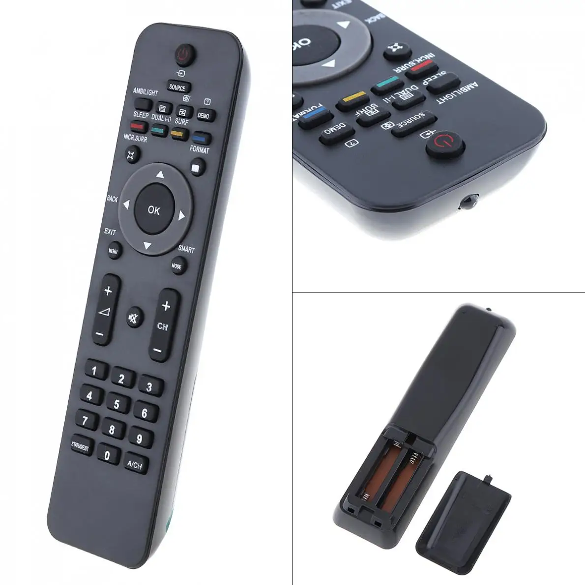 

LCD LED TV Remote Control Replacement with Long Transmission Distance for Philips 52PFL7704D / 47PFL7704D / 42PFL7704D