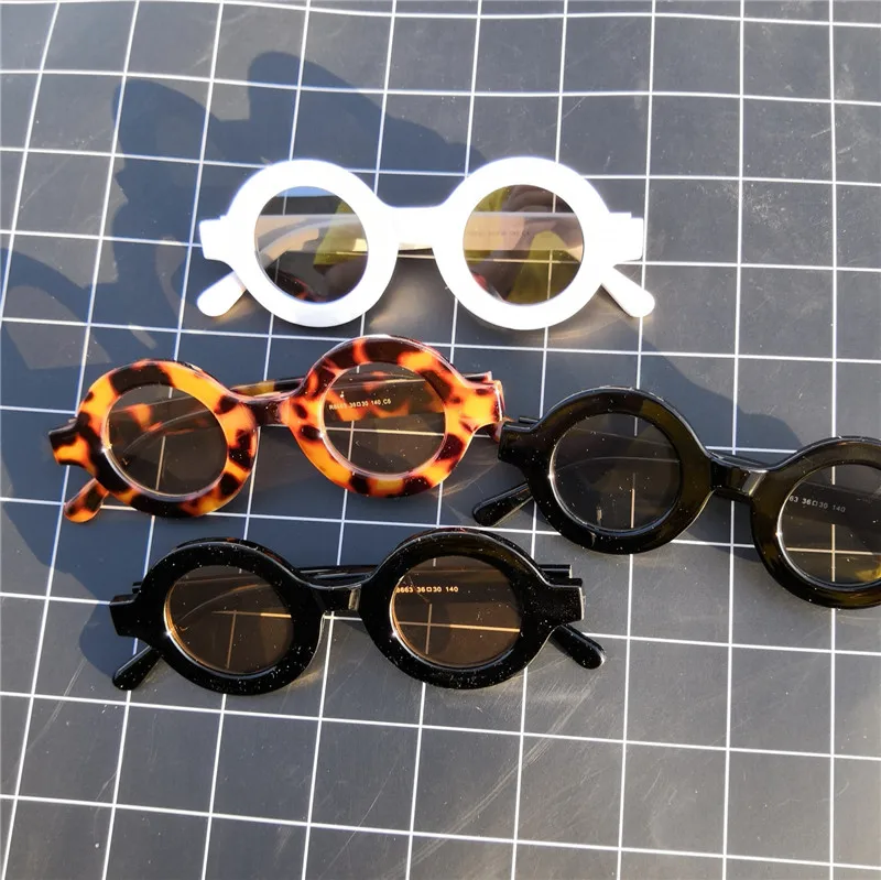 

Classic Retro Brand Design Small Round Sunglasses Unisex Fashion Sun Glasses Driving Men Ladies Gradient Eyeglasses with box FML