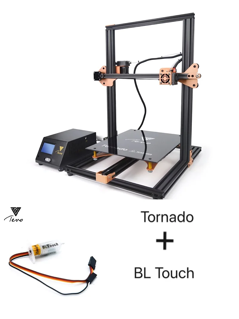 Новейший TEVO Tornado 3d принтер большой размер печати полностью металлический Impresora 3d принтер машина SD карта и Titan экструдер - Цвет: with BL Touch