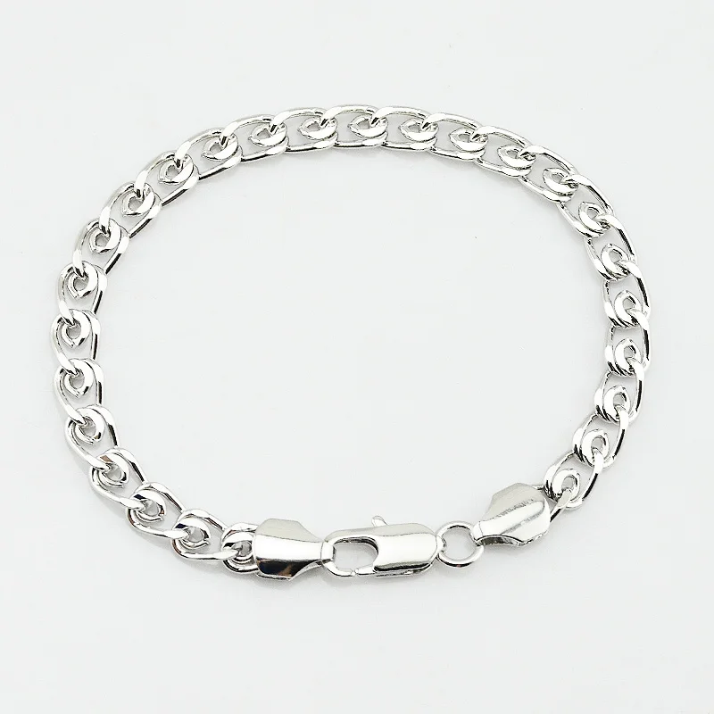 1pcs 7mm Men Women White Gold Color 