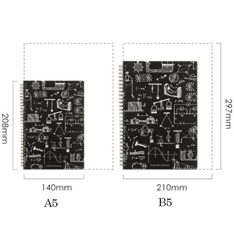 W26 школьная креативный подарок физики Математика формула n48 n66 n04 модные n68board оболочки B5 68 листов A5 Тетрадь