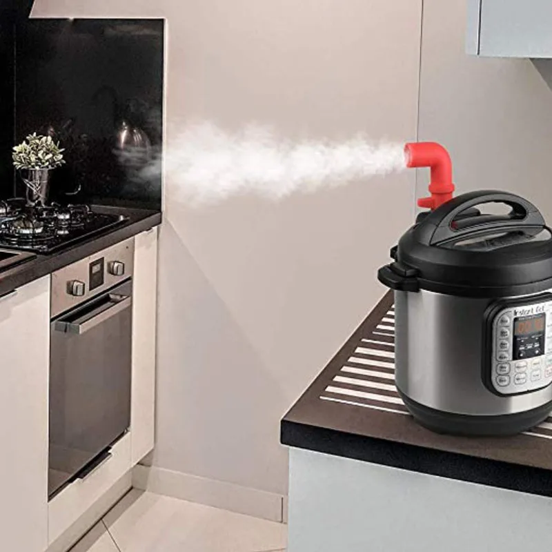

Steam Release Silicone 360 Degree Electric Pressure Cooker Exhaust Pipe Tube Rotating Steam Release Nozzle Air Guide Steam Valve