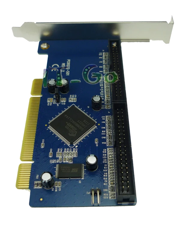 ATA 133 pci-контроллер карты 2 порта Ultra ATA 133 IDE Raid pci-контроллер карты Sil0680 с низкий кронштейн