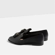 Famous Brand Top Sale Women Loafers Shoes Slip On Leather Flats With Tassel Zapatillas Moccasines Flat Shoes Footwear XK121204