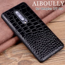 AIBOULLY For Oneplus 7 1+7 Case Genuine Leather Phone Protective Back Cover For Oneplus 6 6T 5T 7 Pro Mobile Phone Case