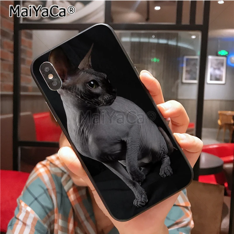 Уникальный силиконовый чехол для телефона MaiYaCa sphynx cat для iphone 11 Pro 6S 6plus 7 7plus 8 8Plus X 5 5S чехол - Цвет: 5