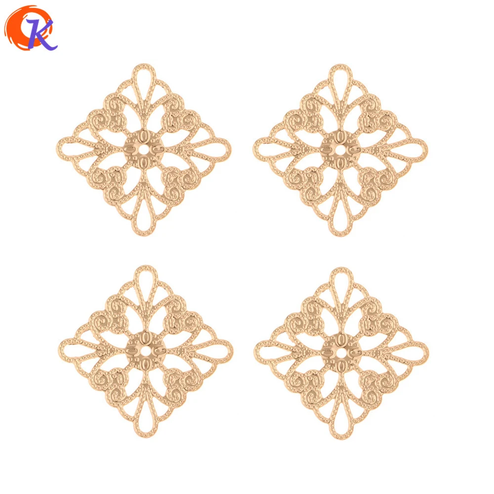 

Cordial Design 50Pcs 33*33MM Jewelry Accessories/Earring Flower Connectors/Square Shape/Zinc Alloy/Hand Made/Earring Findings
