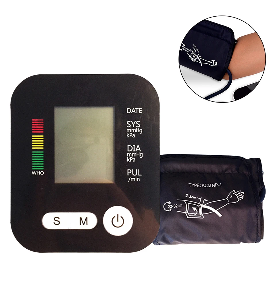 Цифровой тонометр для измерения артериального давления, медицинское оборудование, ЖК-аппарат для измерения давления, монитор сердечного ритма