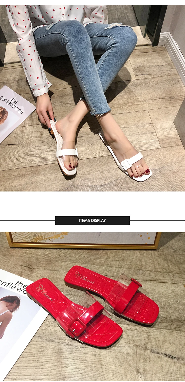 Брендовая Летняя женская трендовая прозрачная обувь; прозрачные сандалии на низком каблуке; пляжные вьетнамки с открытым носком для девочек; дизайнерская повседневная обувь на плоской подошве для отдыха