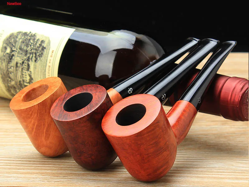 ft5 Free 10 Smoking Tools Kit Briar Wood Tobacco Pipe 9mm Acrylic Straight Type Mouthpiece 147mm Length Smoking Pipe + Free 10 Smoking Tools Kit