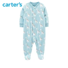 1pcs Cute giraffe print jumpsuit babysuit Carter s baby boy fall winter clothing 115G588